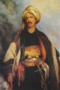 Robert Scott Lauder David Roberts dressed in oriental clothing oil